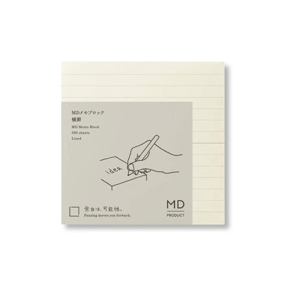 MD Block Memo Pad Lined - Memo Pads