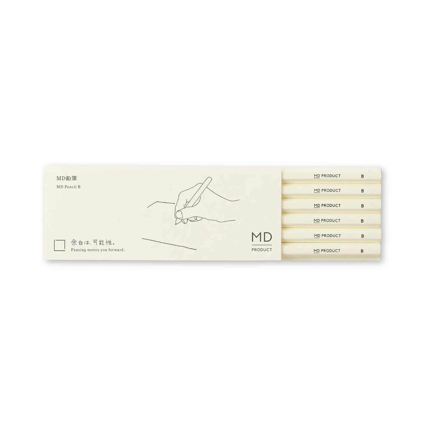 MD Pencil [B] 6 - Piece Set - Wooden Pencils
