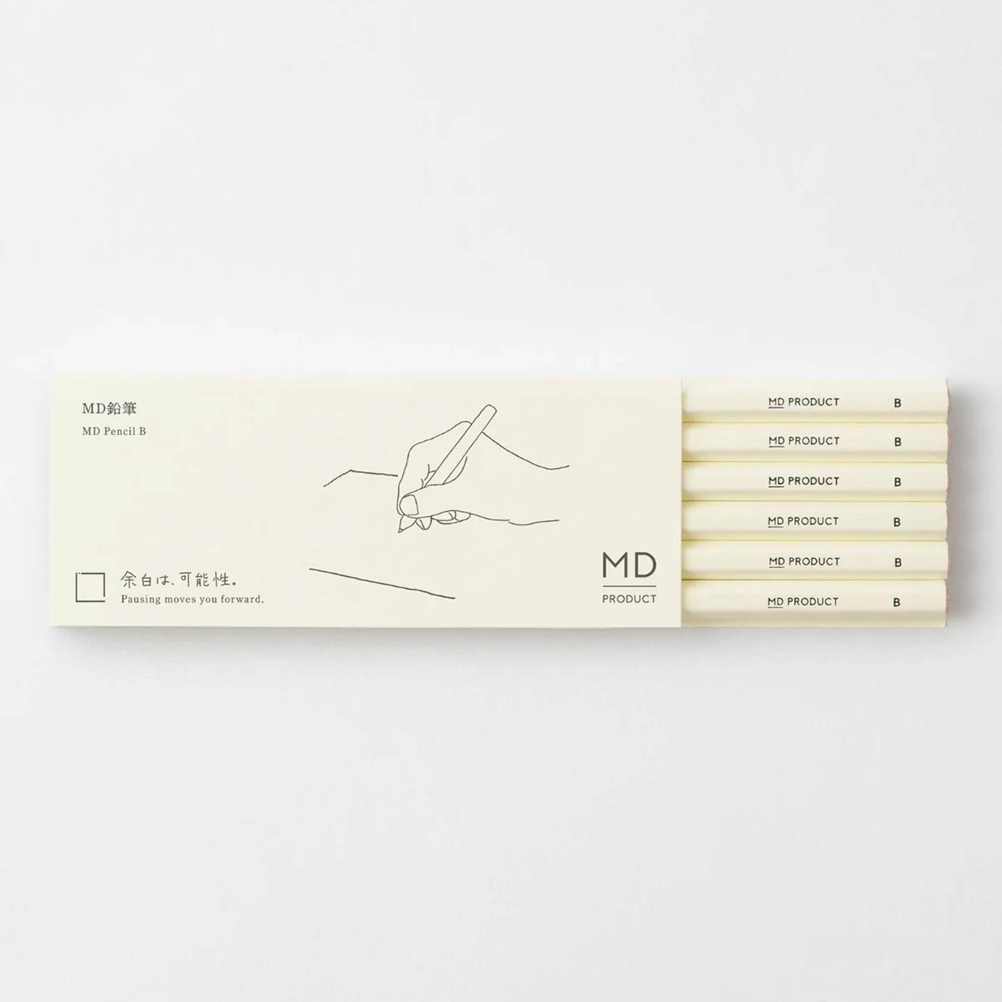 MD Pencil [B] 6 - Piece Set - Wooden Pencils