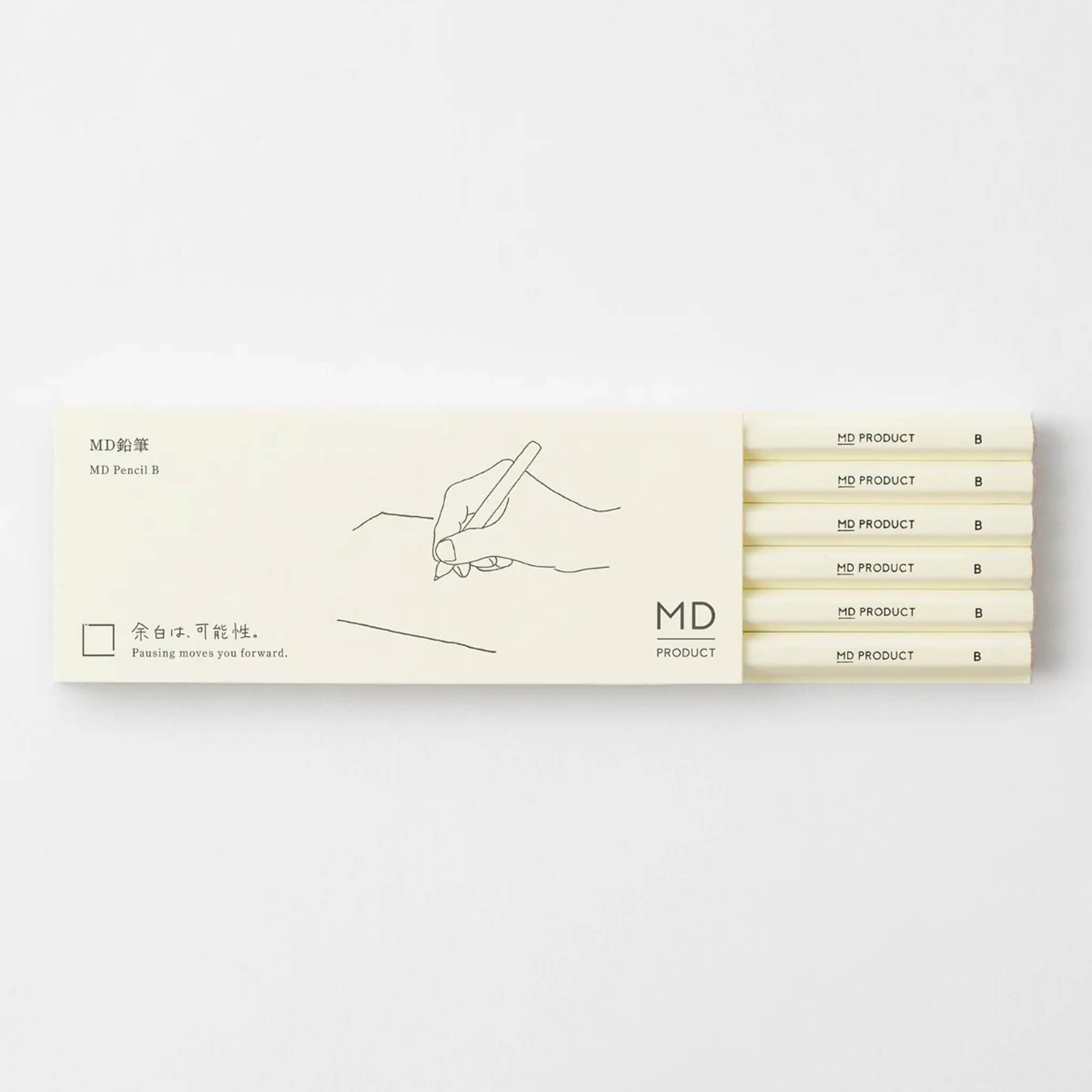 MD Pencil [B] 6 - Piece Set - Wooden Pencils