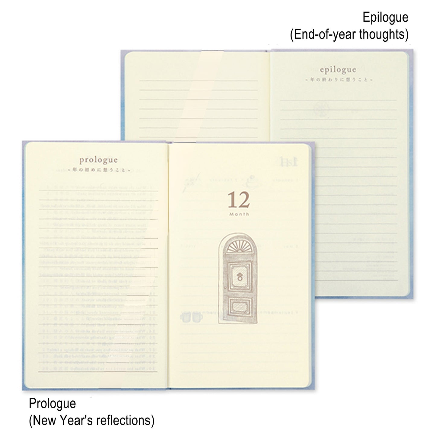 Midori 12 - Month Diary - Gate Blue - Diaries & Planners