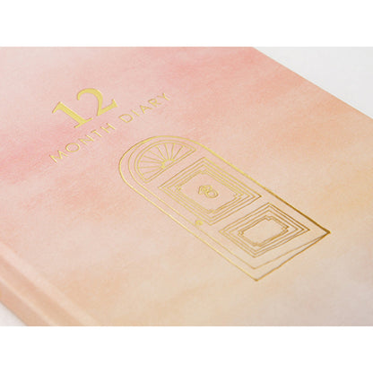 Midori 12 - Month Diary - Gate Pink - Diaries & Planners