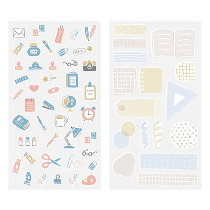 Midori 2 Sheets Washi Stickers - Stationery - Sticker Sheets