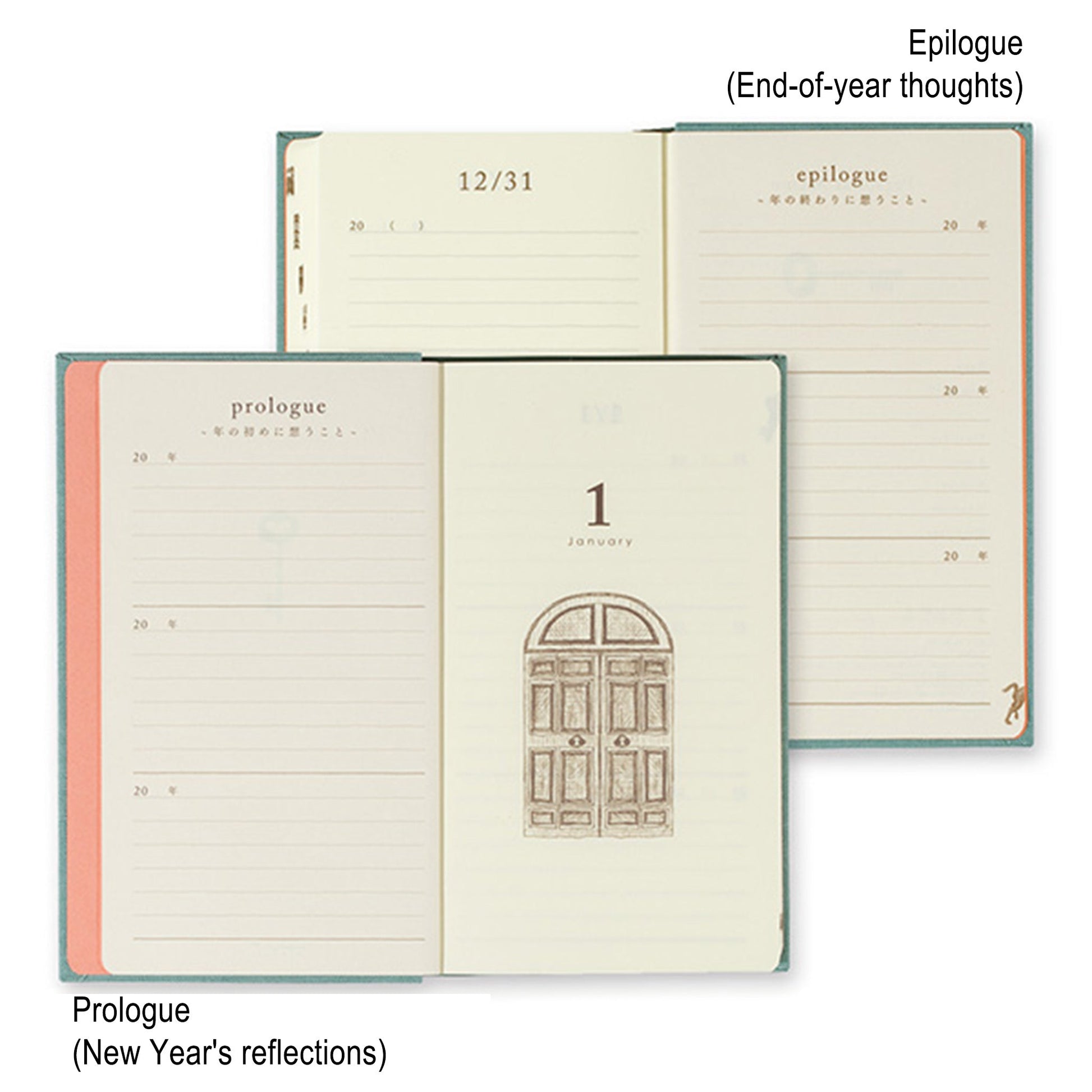 Midori 3 - Year Diary - Gate Light Blue - Diaries & Planners