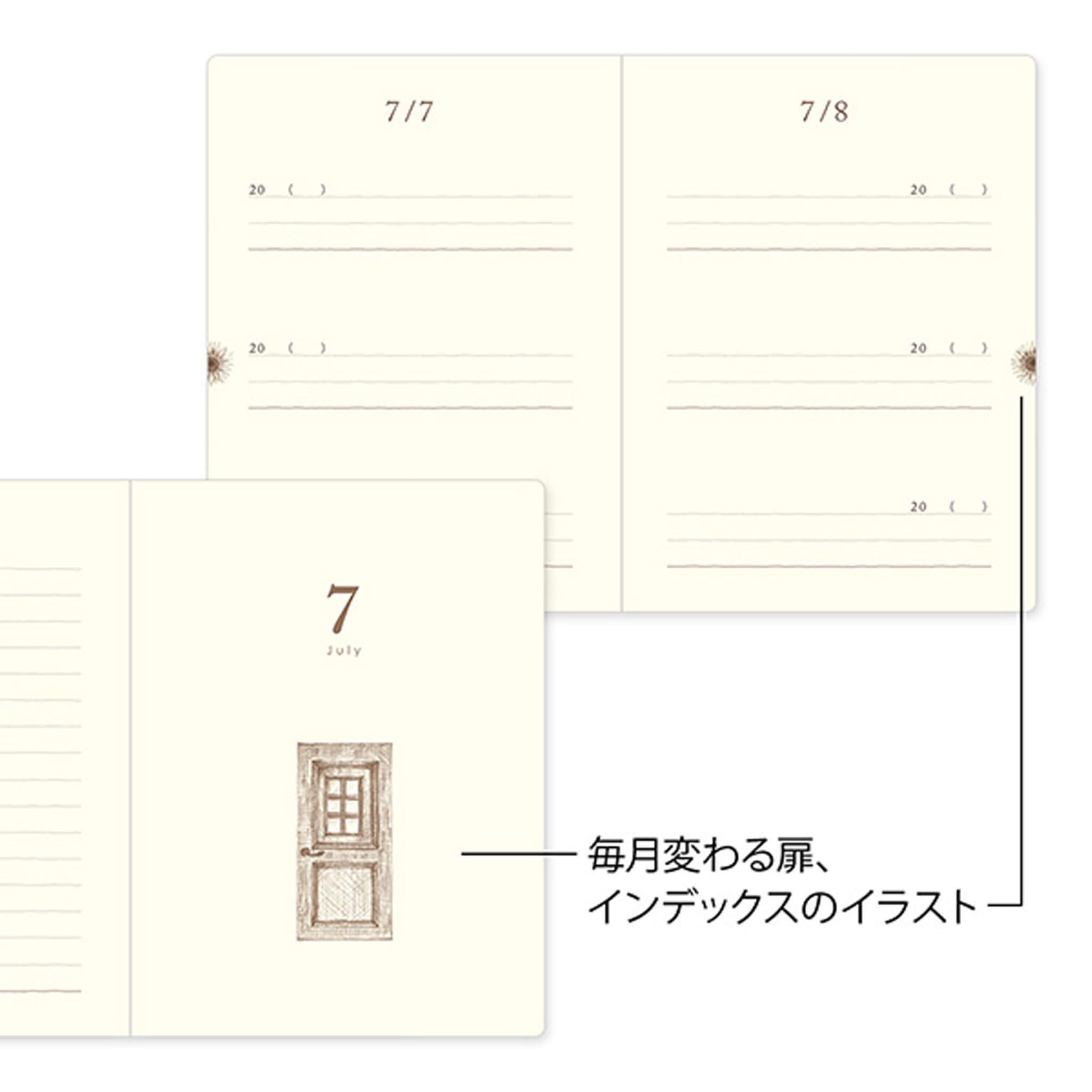 Midori 3 - Year Diary Mini - Gate Beige - Diaries & Planners