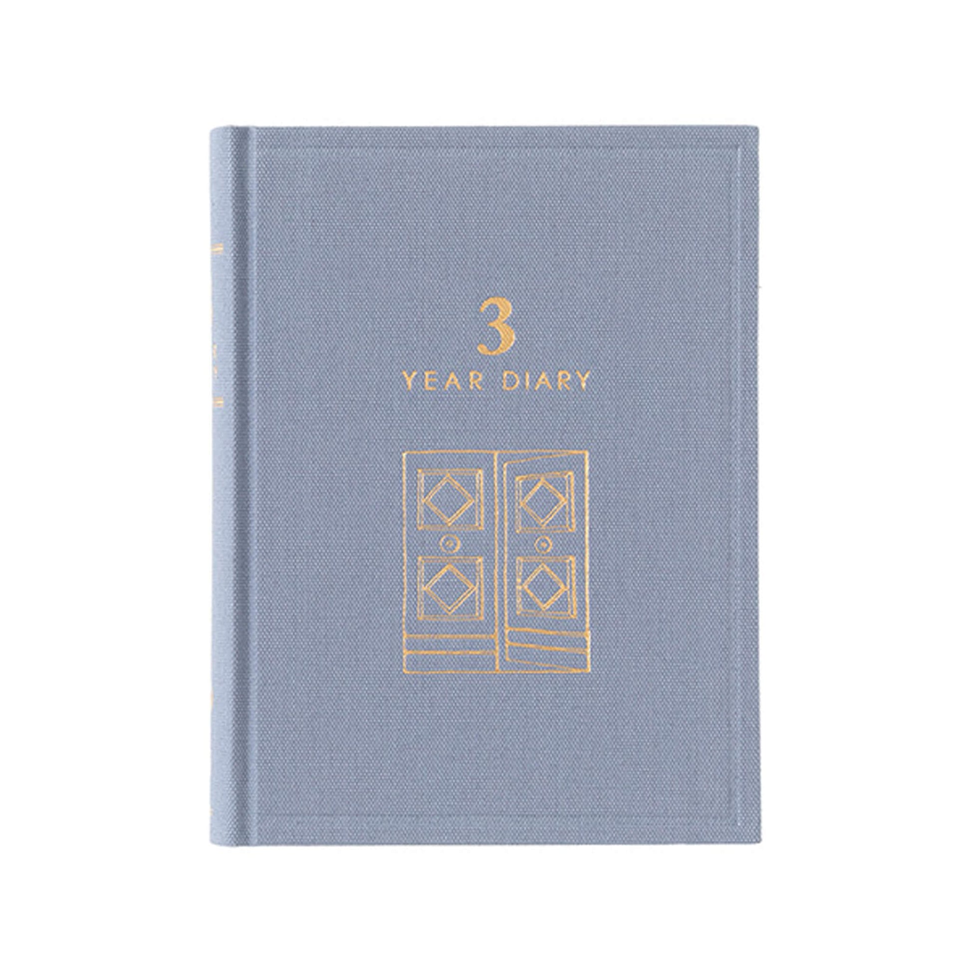 Midori 3 - Year Diary Mini - Gate Blue - Purple - Diaries & Planners