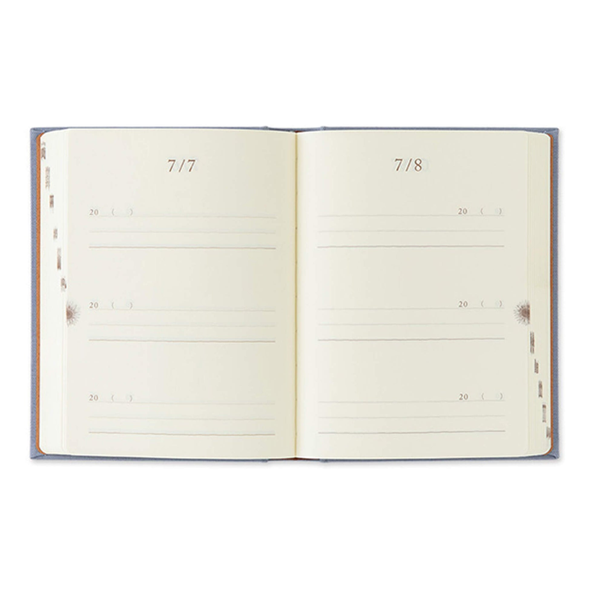 Midori 3 - Year Diary Mini - Gate Blue - Purple - Diaries & Planners