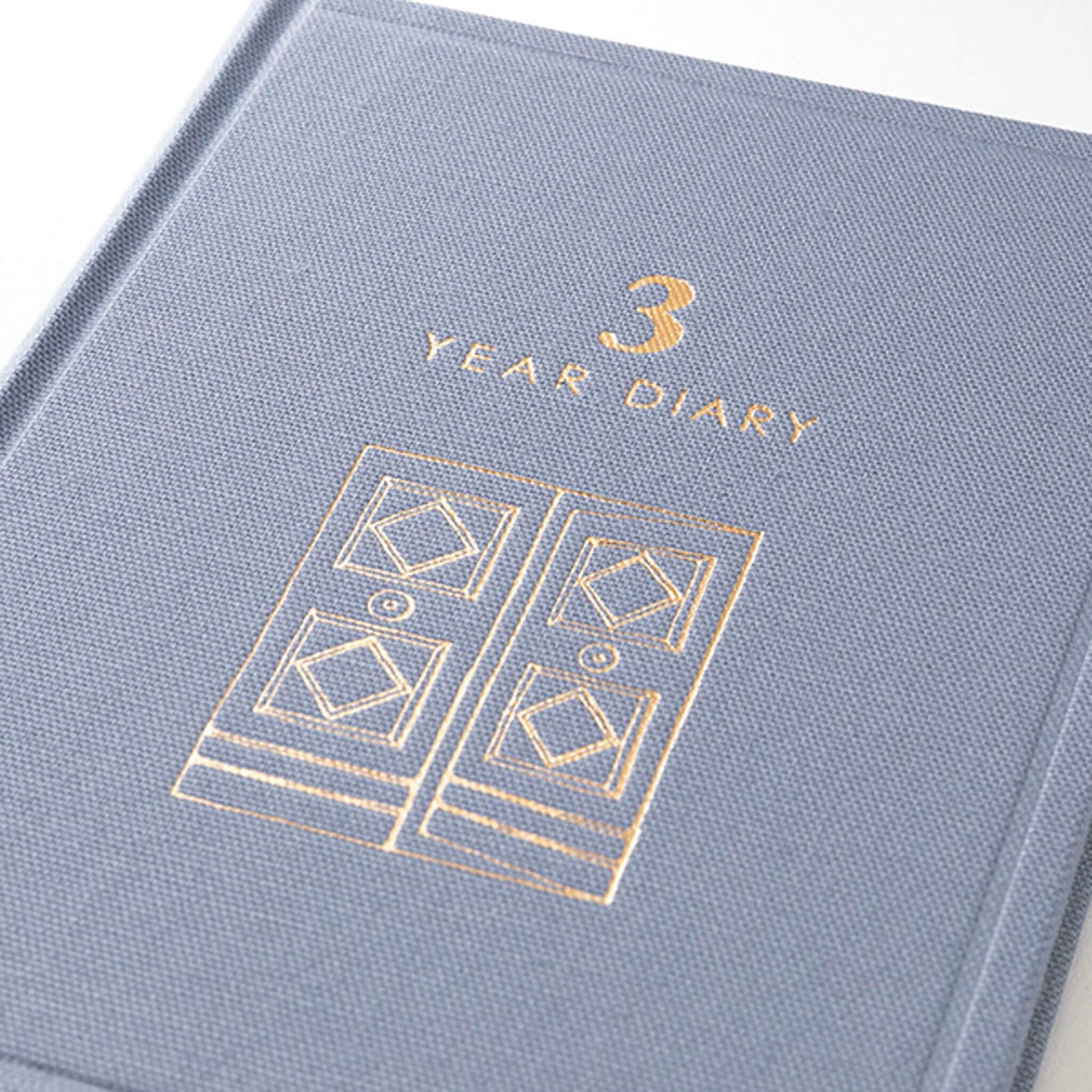 Midori 3 - Year Diary Mini - Gate Blue - Purple - Diaries & Planners