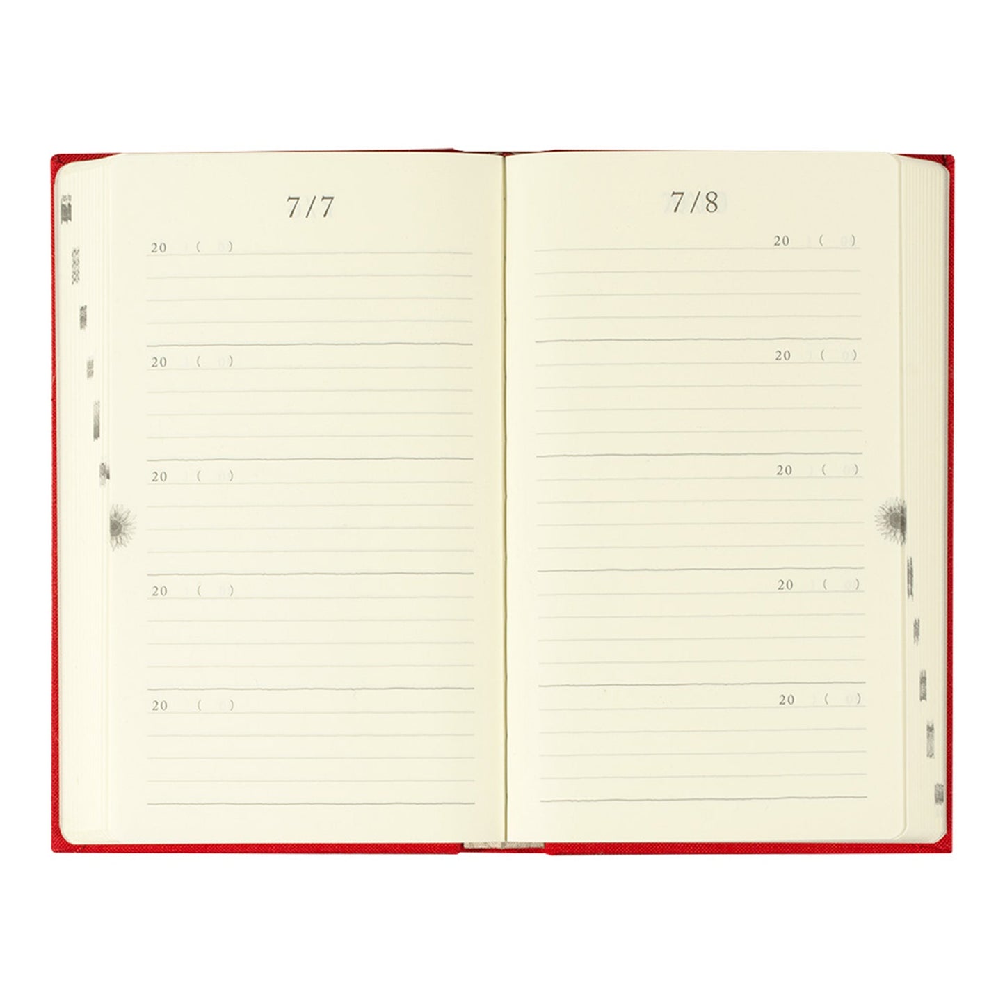 Midori 5 - Year Diary - Gate Red - Diaries & Planners