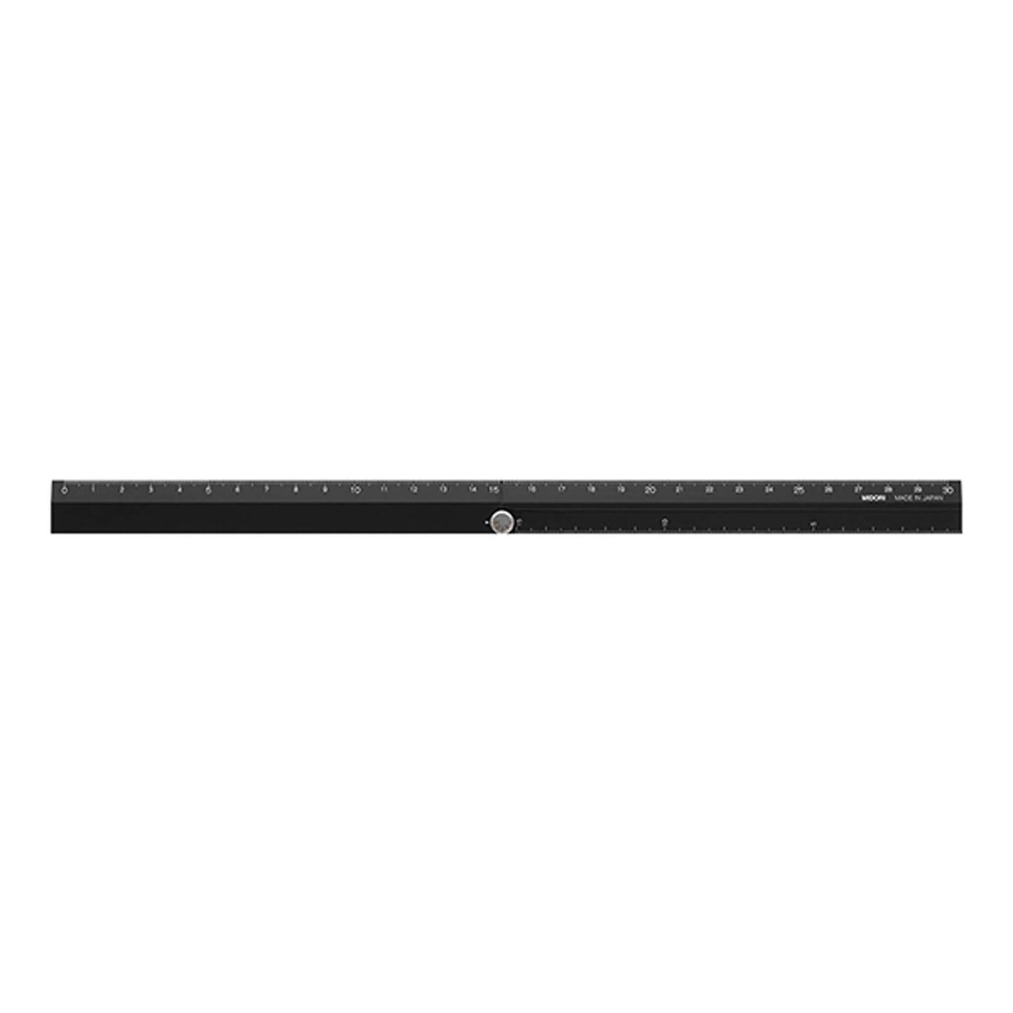 Midori Aluminium Multi Ruler 30cm Black - Rulers