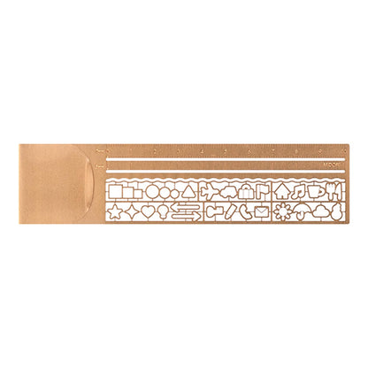 Midori Clip Ruler Icon Copper - Template Rulers