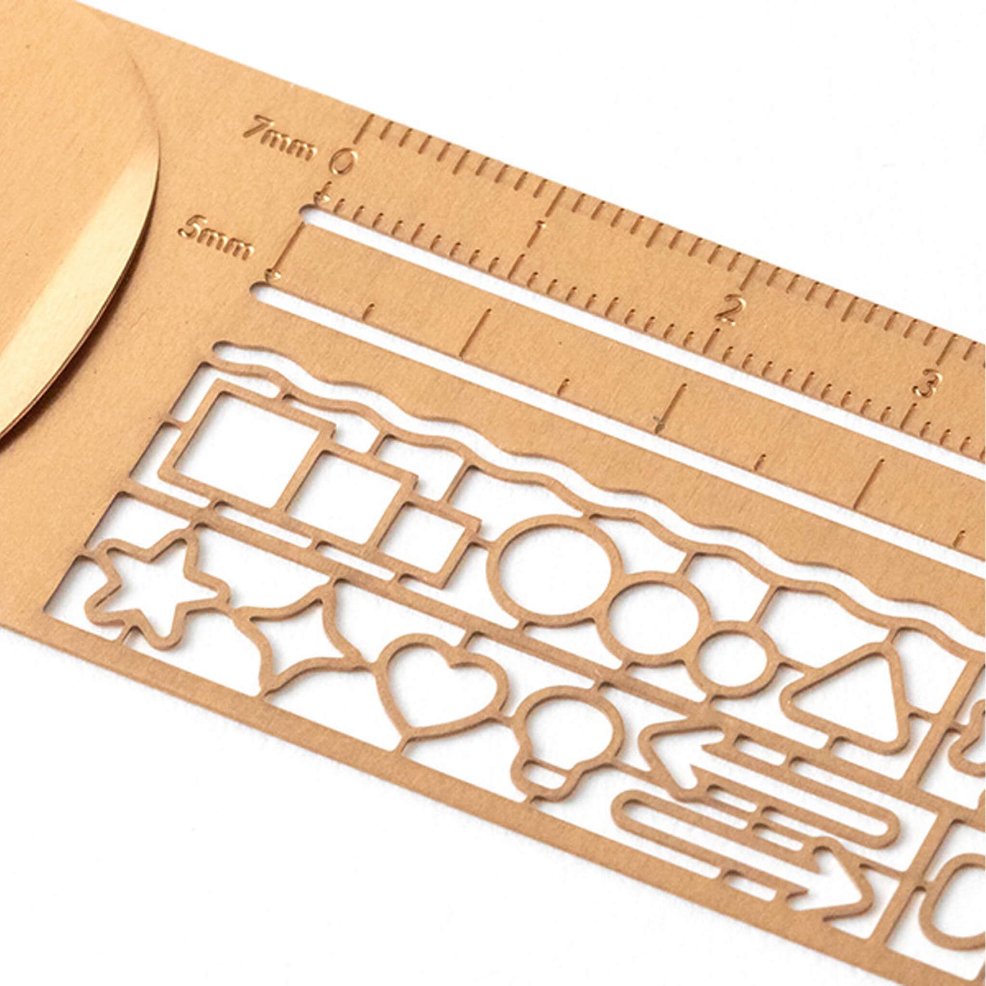 Midori Clip Ruler Icon Copper - Template Rulers