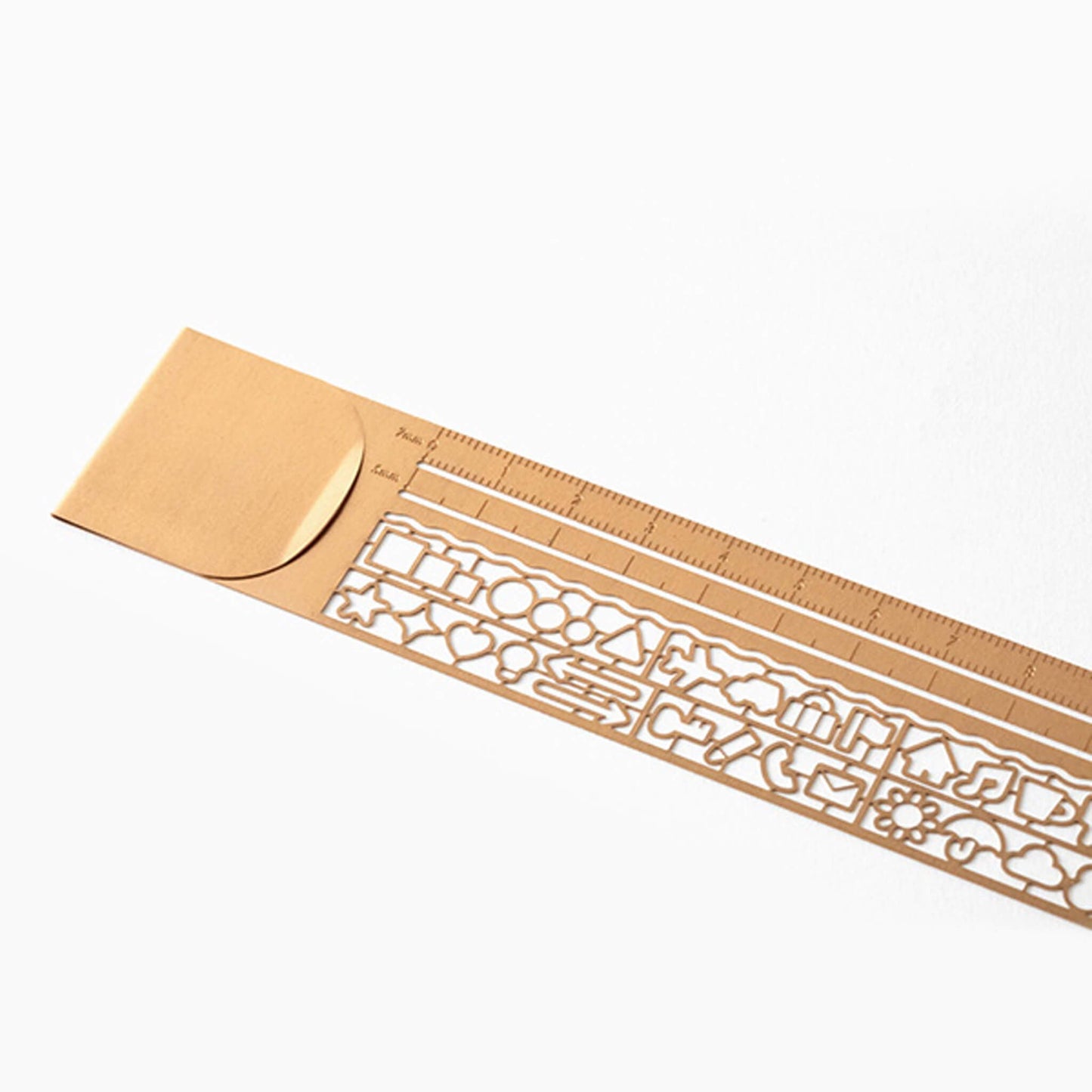 Midori Clip Ruler Icon Copper - Template Rulers