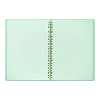 Midori Color Dot Ring Notebook A5 - Blue - Notebooks