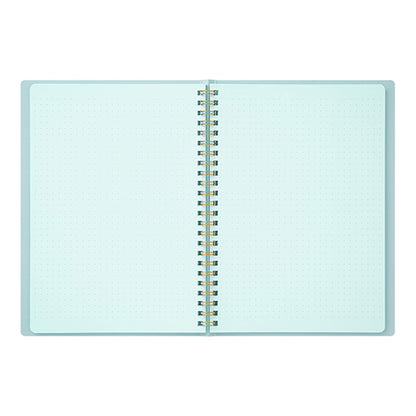 Midori Color Dot Ring Notebook A5 Dotted Blue - Notebooks