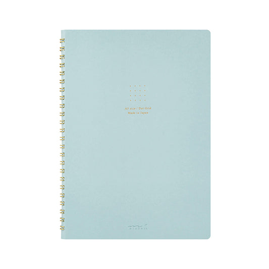 Midori Color Dot Ring Notebook A5 Dotted Blue - Notebooks