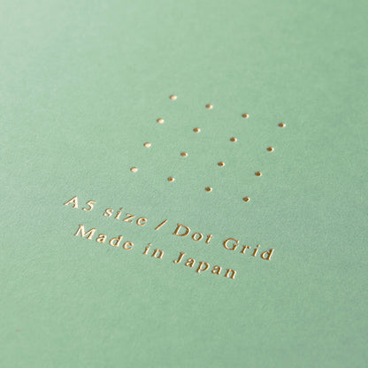 Midori Color Dot Ring Notebook A5 Dotted Green - Notebooks