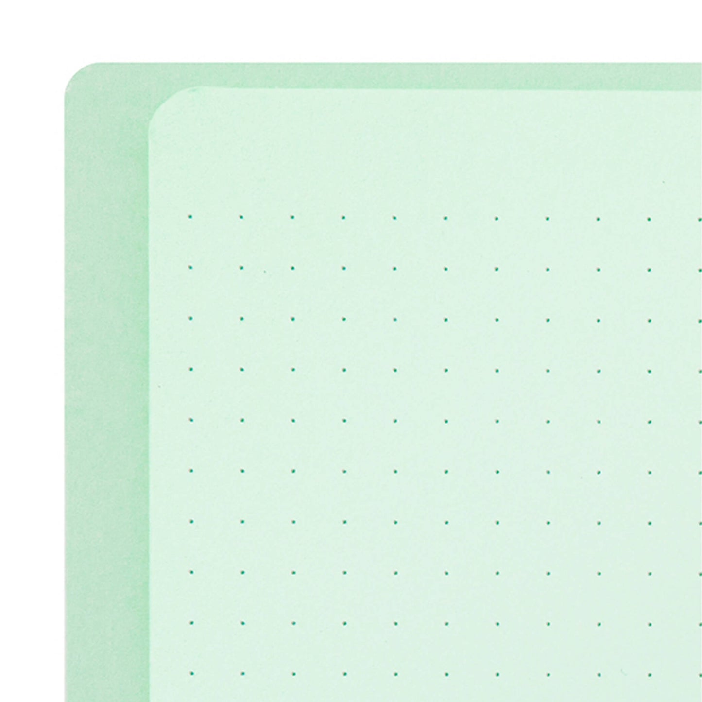 Midori Color Dot Ring Notebook A5 Dotted Green - Notebooks