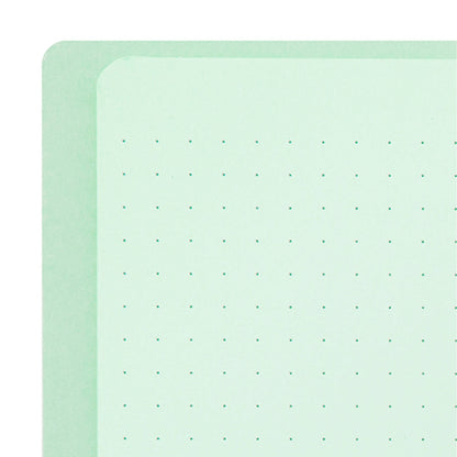 Midori Color Dot Ring Notebook A5 Dotted Green - Notebooks