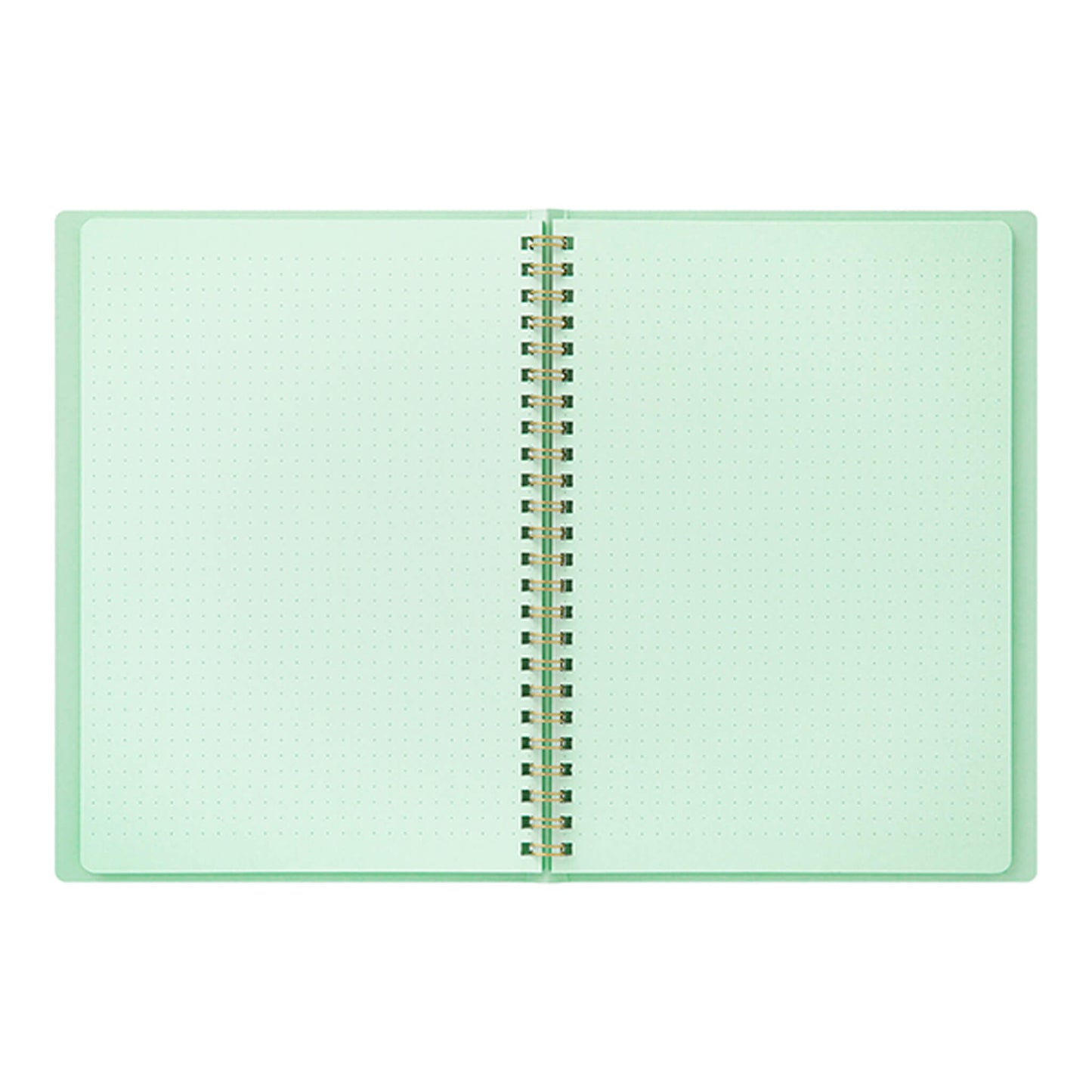 Midori Color Dot Ring Notebook A5 Dotted Green - Notebooks