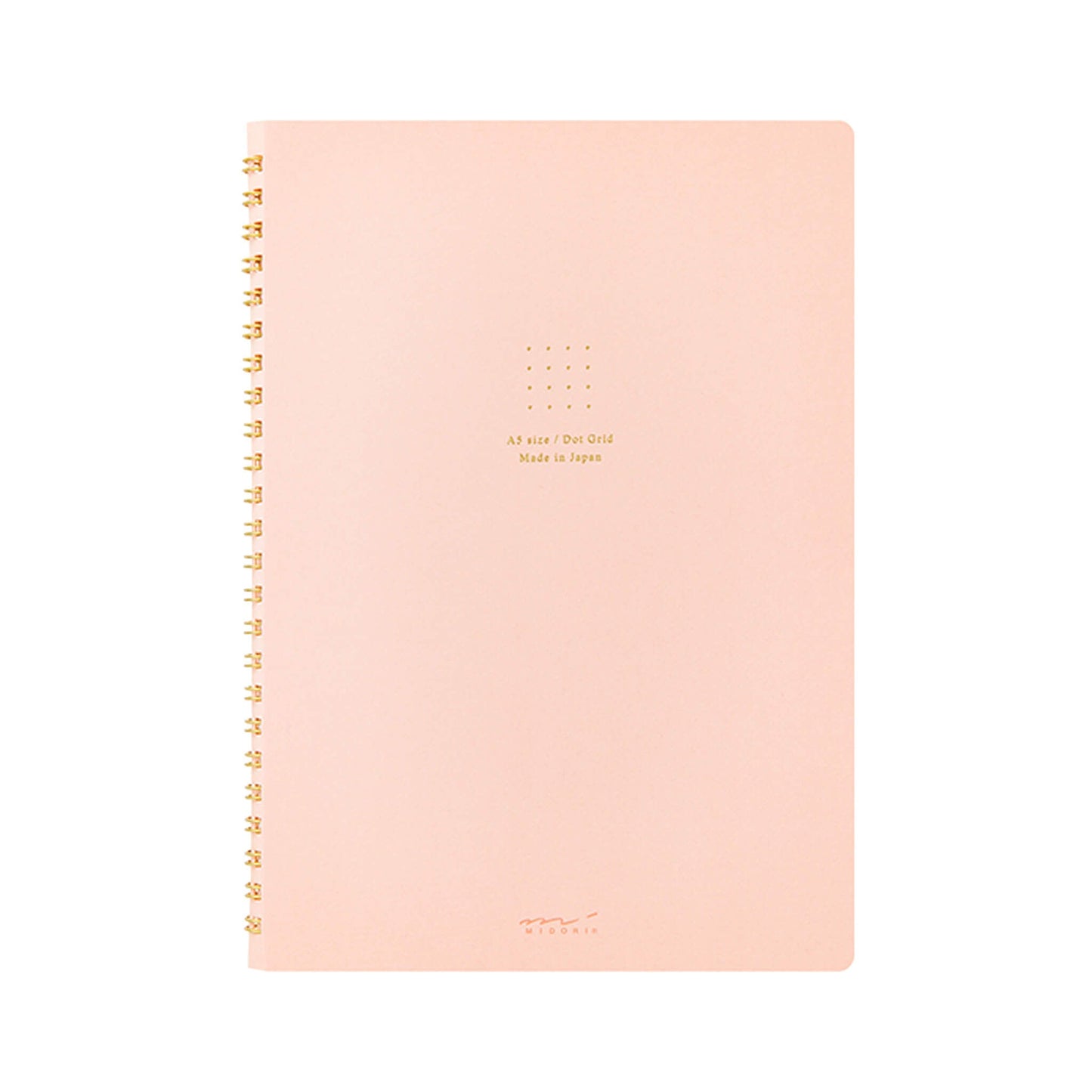 Midori Color Dot Ring Notebook A5 Dotted Pink - Notebooks