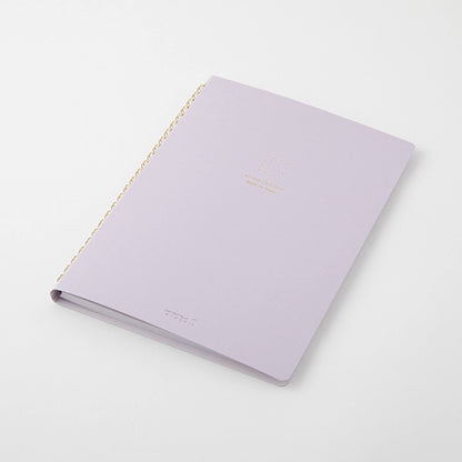 Midori Color Dot Ring Notebook A5 Dotted Purple - Notebooks