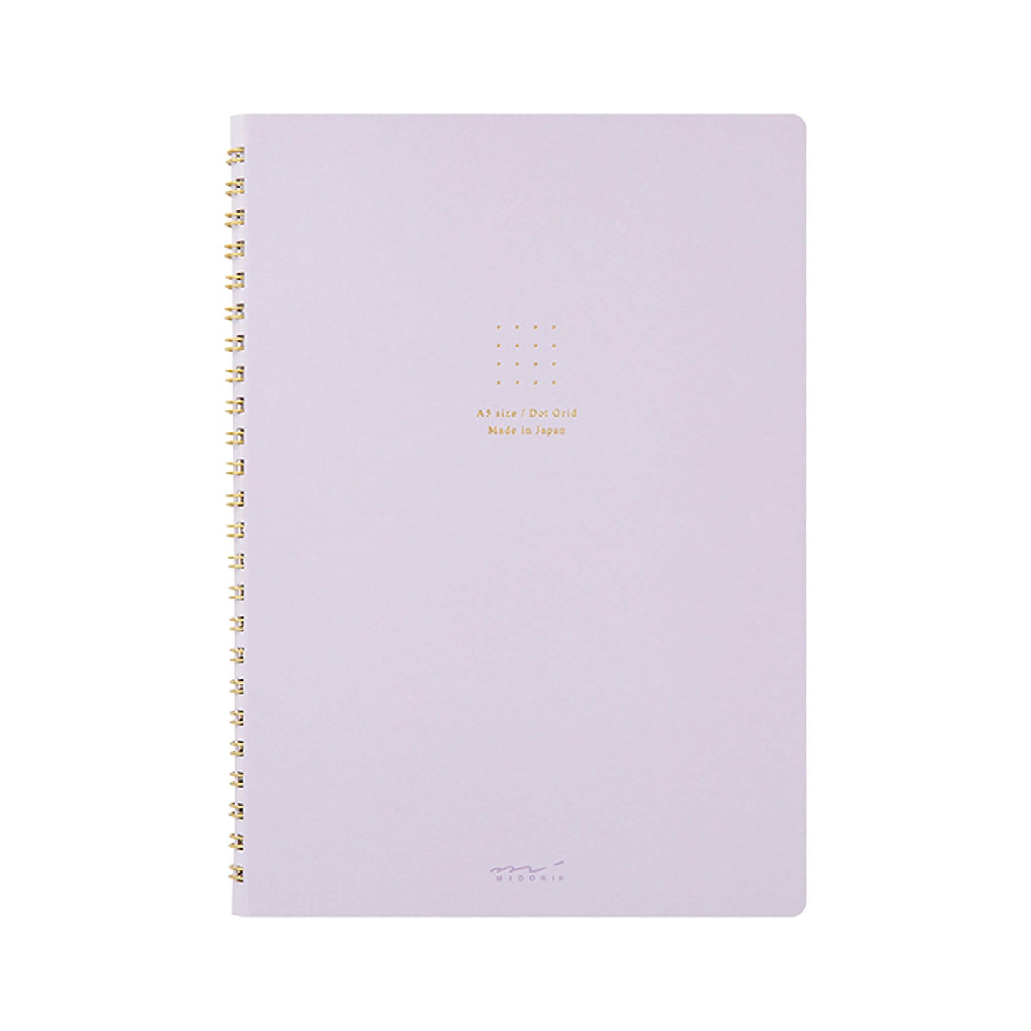 Midori Color Dot Ring Notebook A5 Dotted Purple - Notebooks