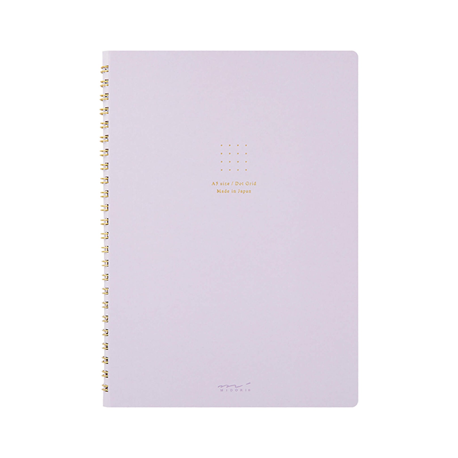 Midori Color Dot Ring Notebook A5 Dotted Purple - Notebooks