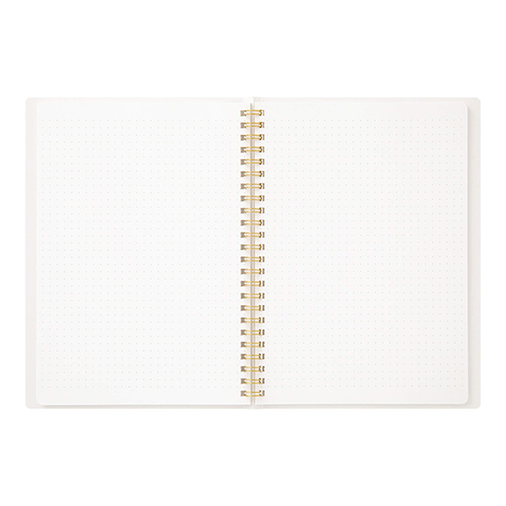 Midori Color Dot Ring Notebook A5 Dotted White - Notebooks