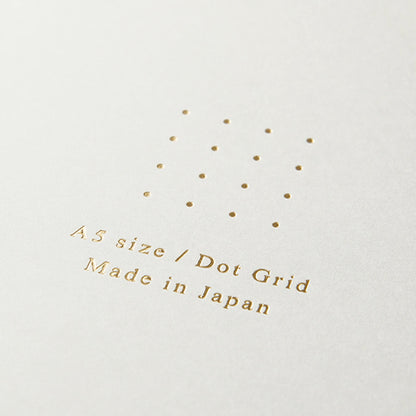 Midori Color Dot Ring Notebook A5 Dotted White - Notebooks