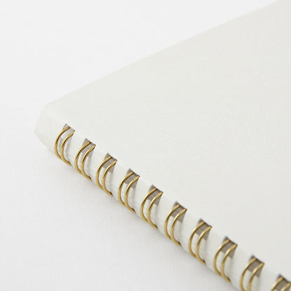 Midori Color Dot Ring Notebook A5 Dotted White - Notebooks