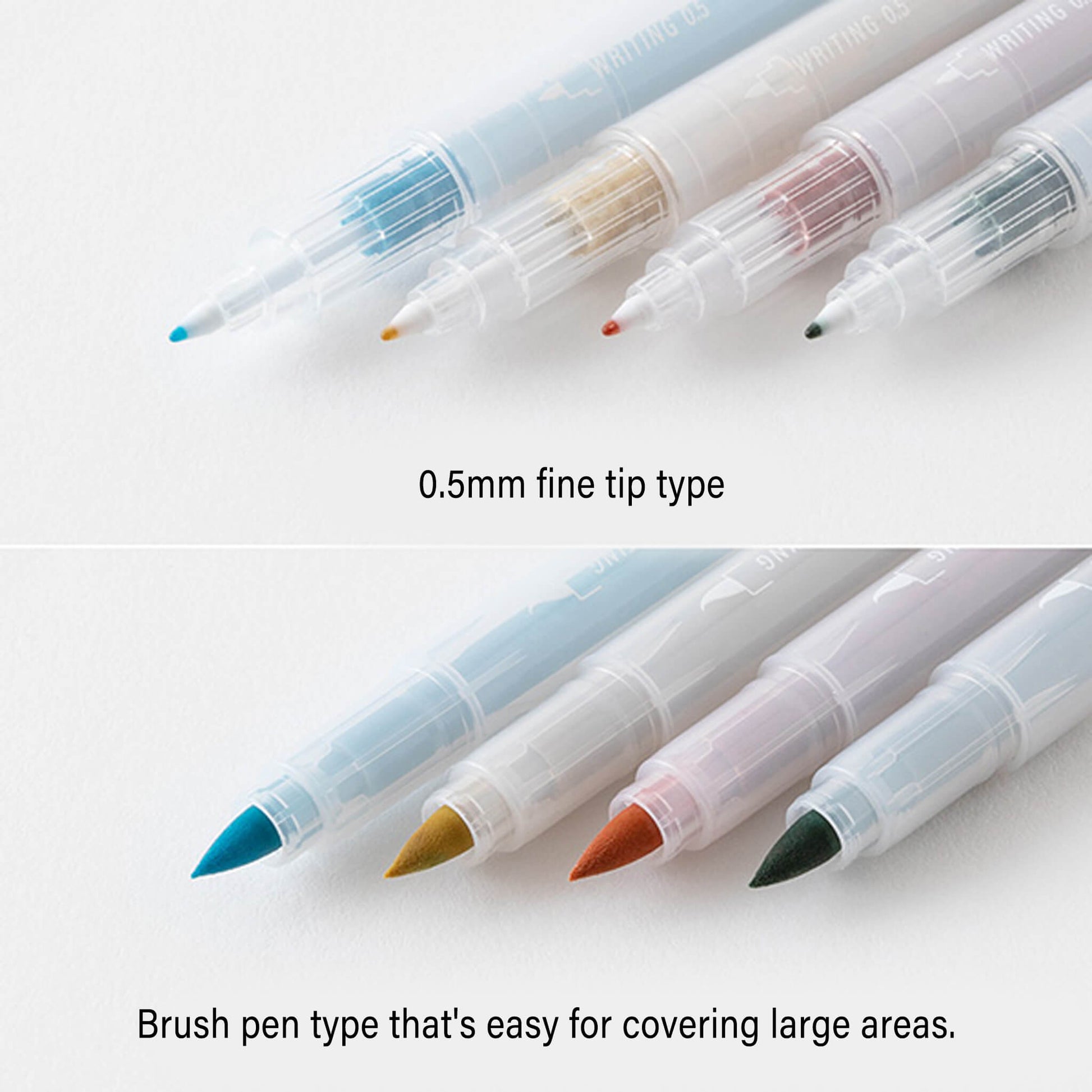 Midori Color Pen Set for Paintable Stamp Ojisan 30th Anniversary - Brush Pens