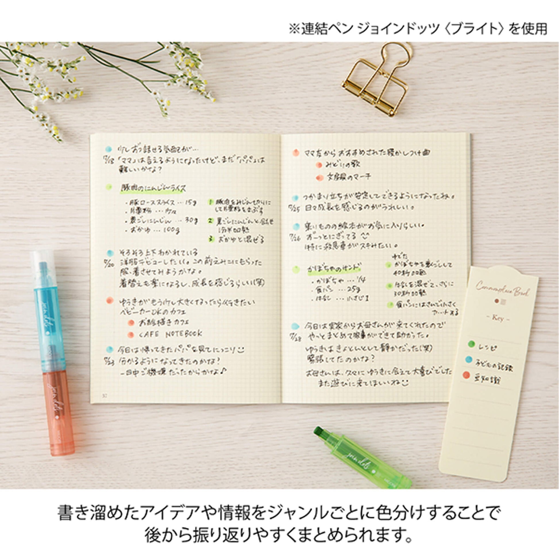 Midori Commonplace Book A6 - White - Notebooks