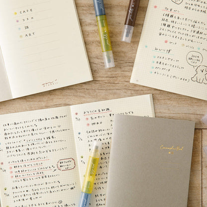Midori Commonplace Book A6 - White - Notebooks