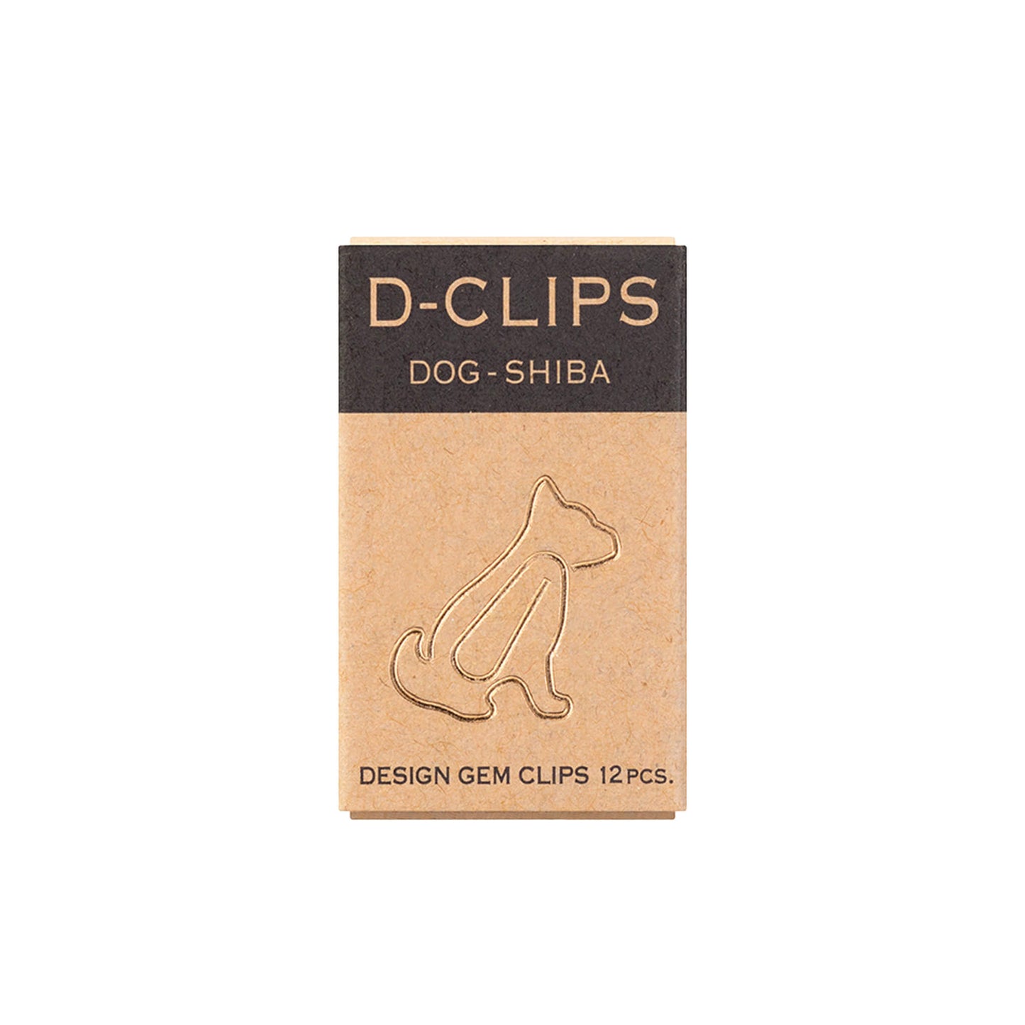 Midori D - clips Mini Box - Shiba Dog - Paper Clips