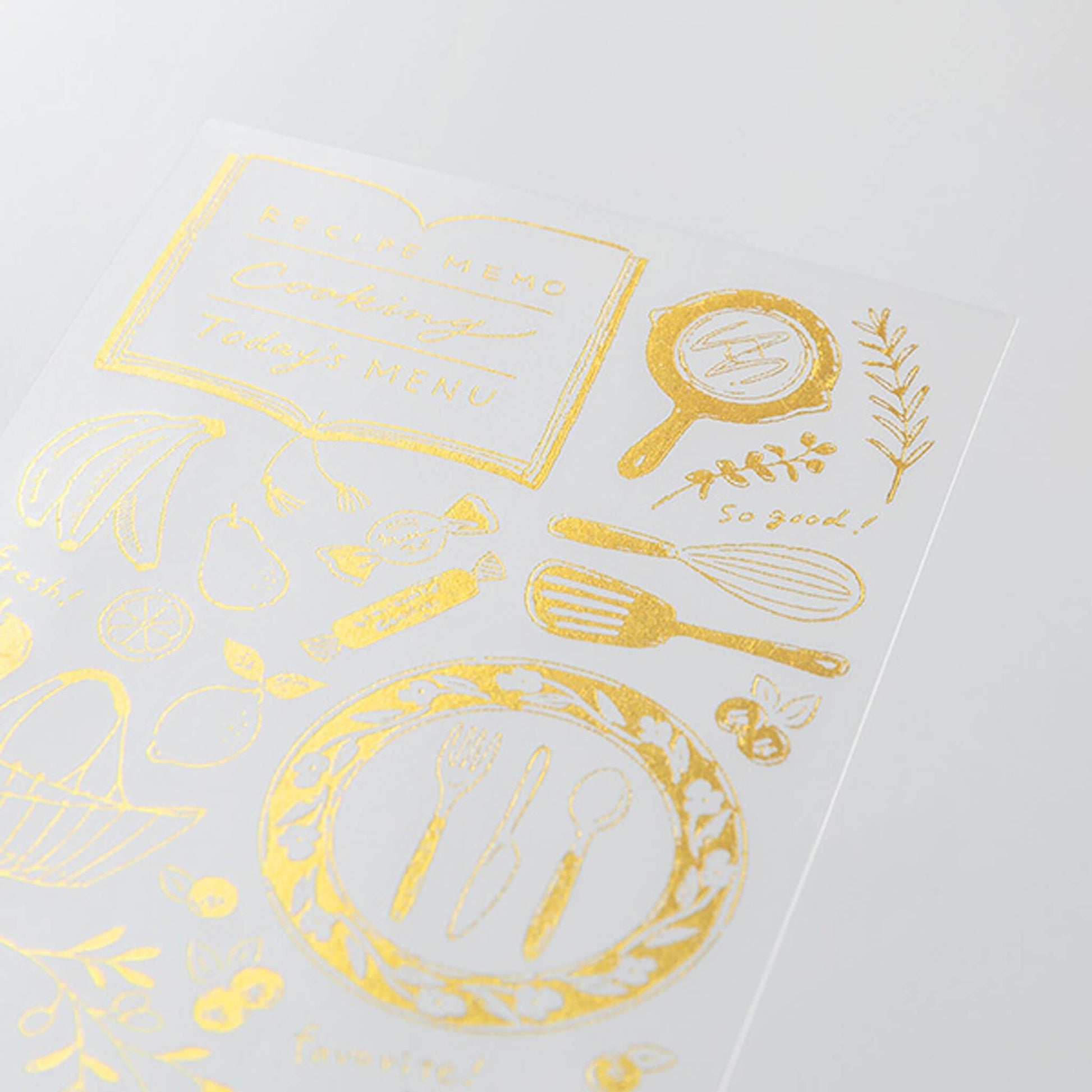 Midori Gold Foil Transfer Sticker - Kitchen - Transfer Stickers