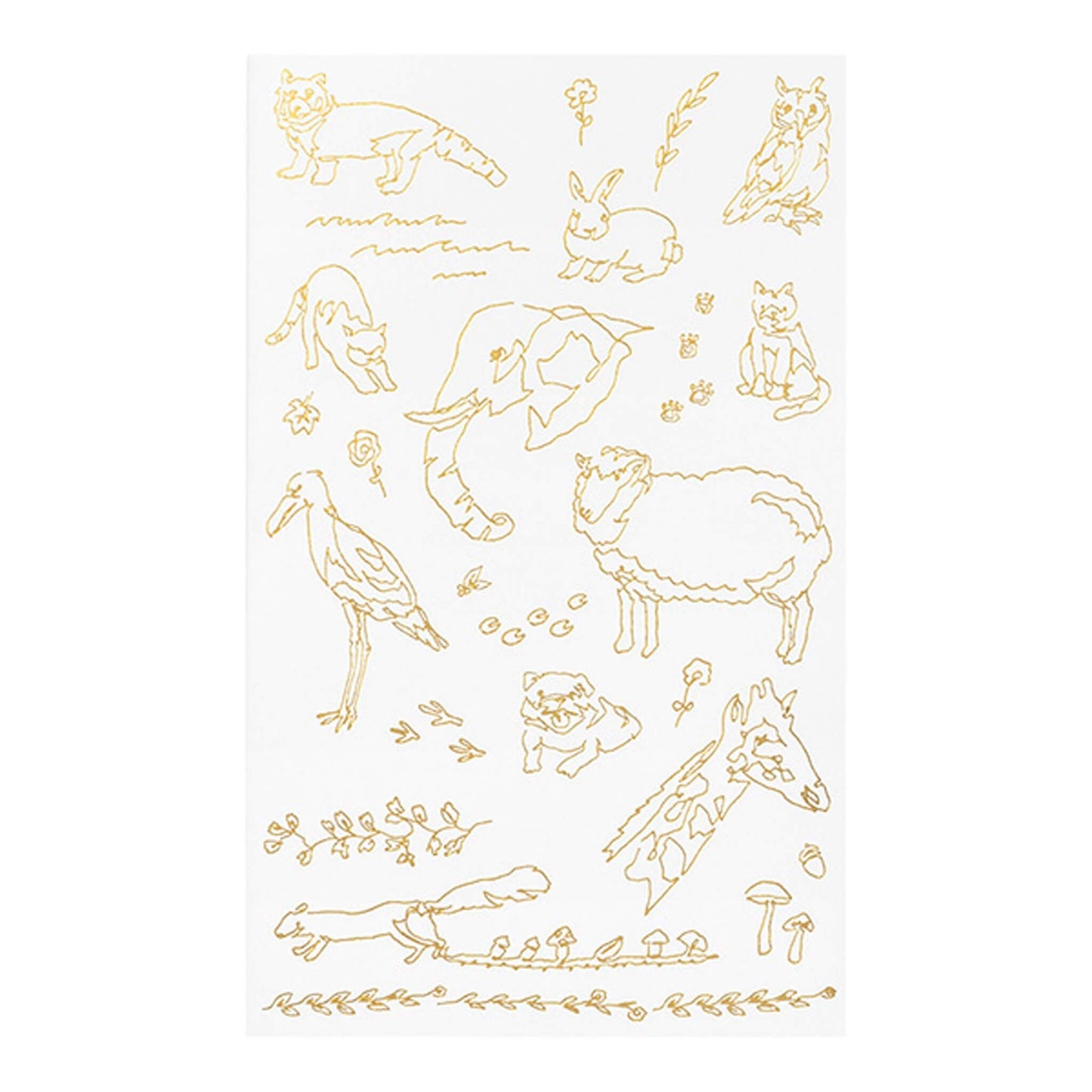 Midori Gold Foil Transfer Sticker - Land Creature - Transfer Stickers