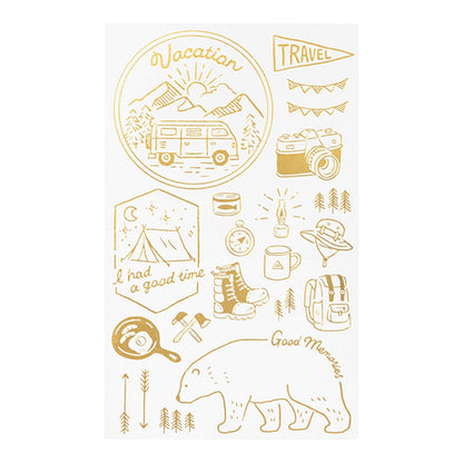 Midori Gold Foil Transfer Sticker - Outdoor - Transfer Stickers