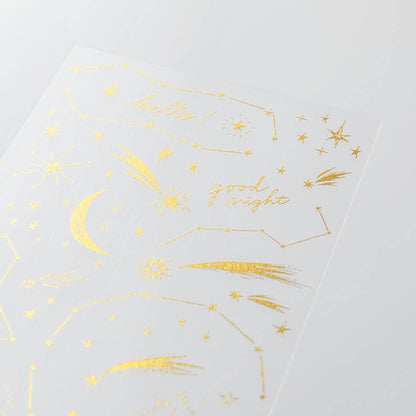 Midori Gold Foil Transfer Sticker - Star - Transfer Stickers