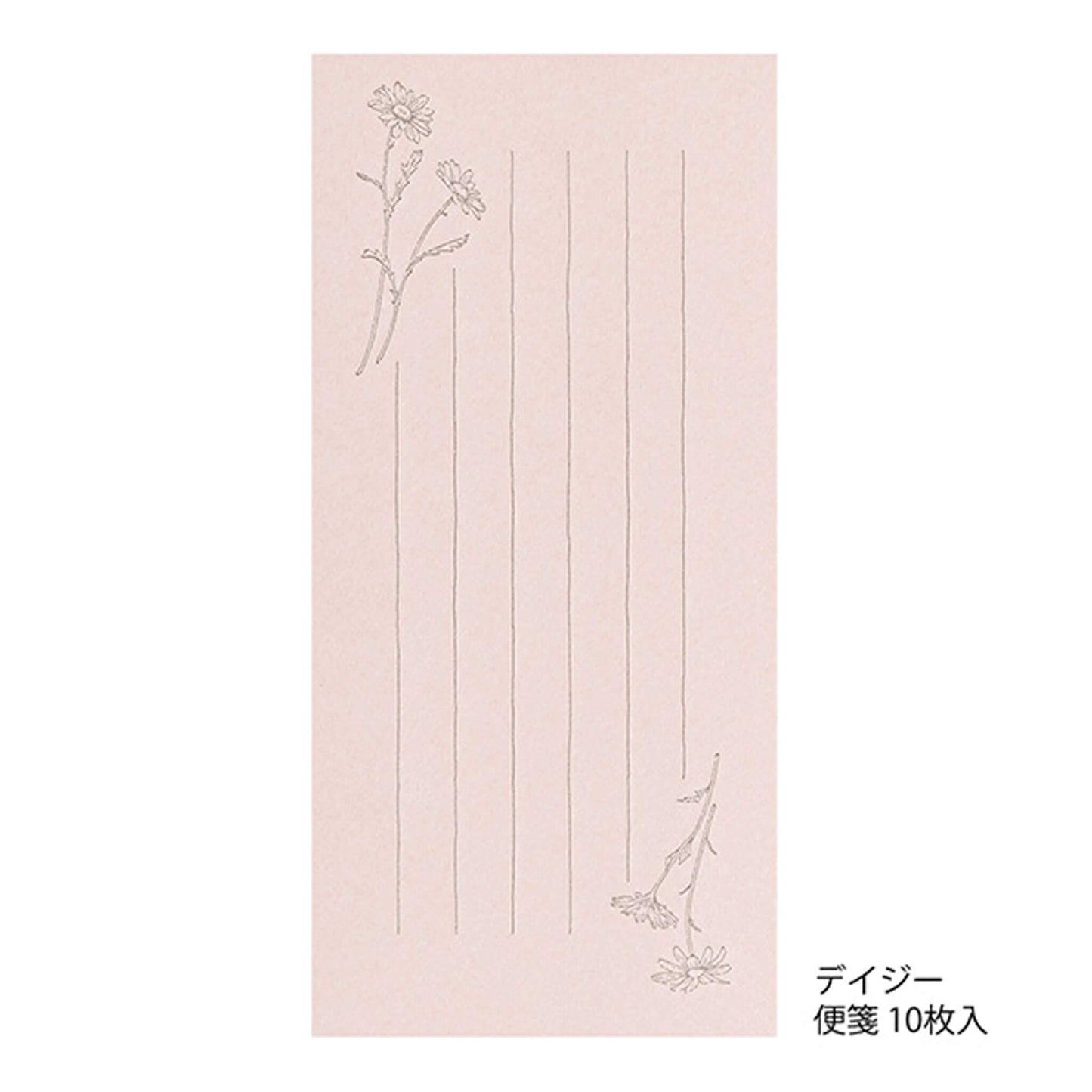 Midori Hanairo Washi Ippitsusen Letter Set – Pink - Letter Writing Sets