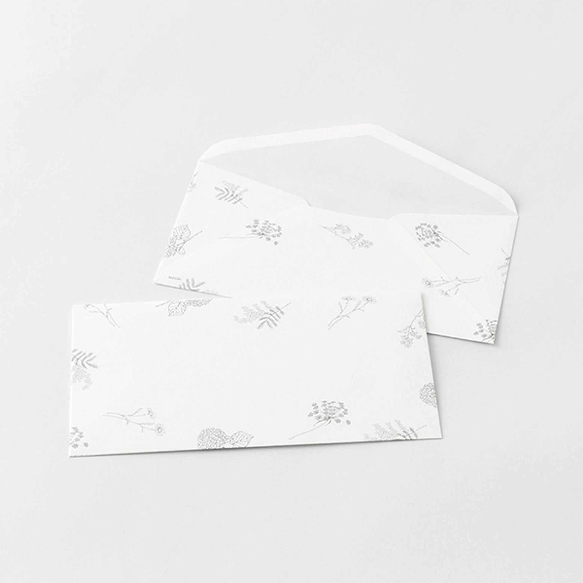 Midori Hanairo Washi Ippitsusen Letter Set – Yellow - Letter Writing Sets