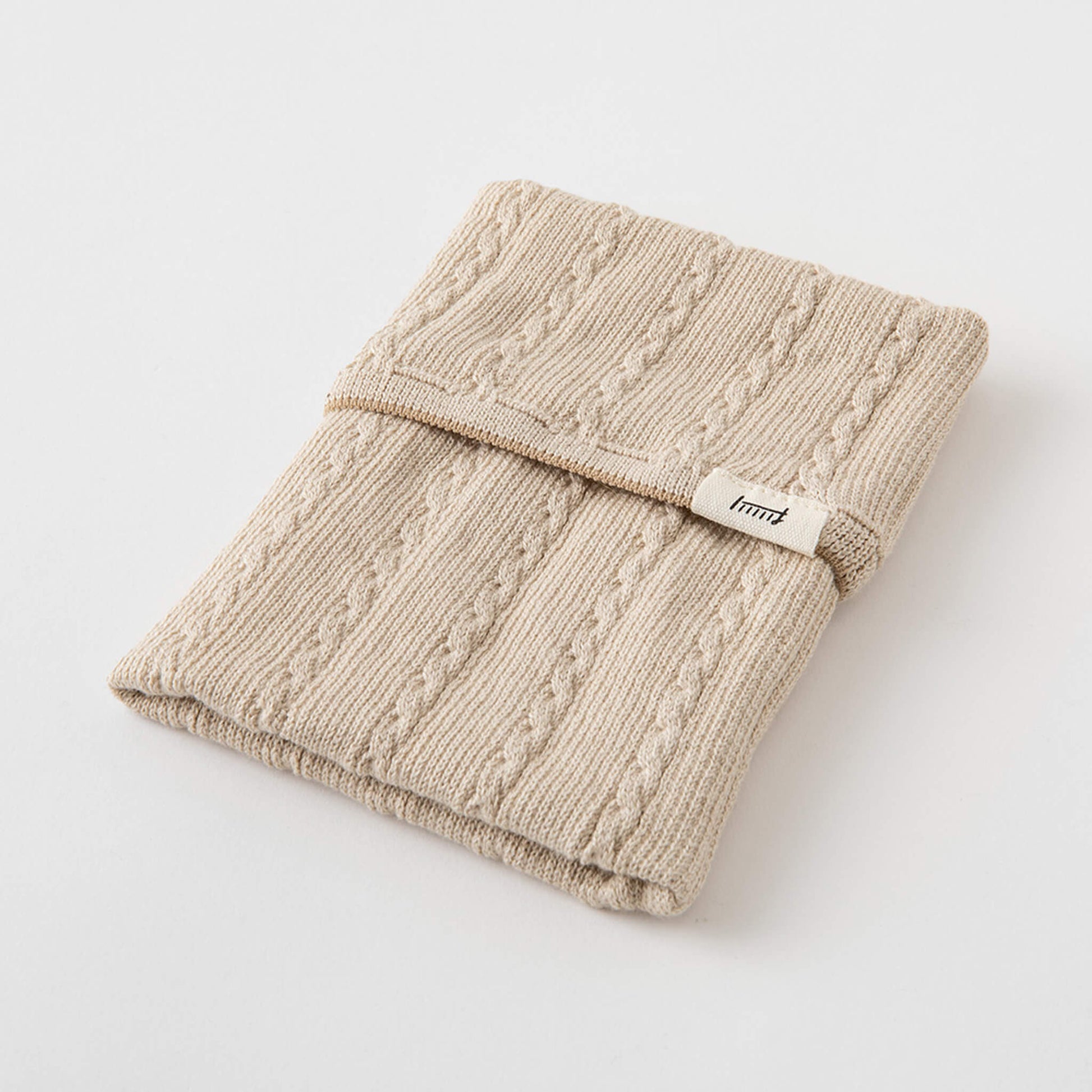 Midori HARAMAKI Knitted Book Band with Pockets - Beige - Notebook Bands
