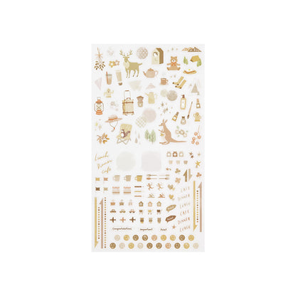 Midori Journal Sticker - Beige Tone - Sticker Sheets