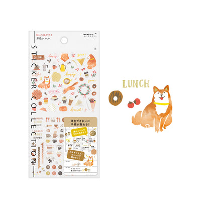 Midori Journal Sticker - Brown Tone - Sticker Sheets