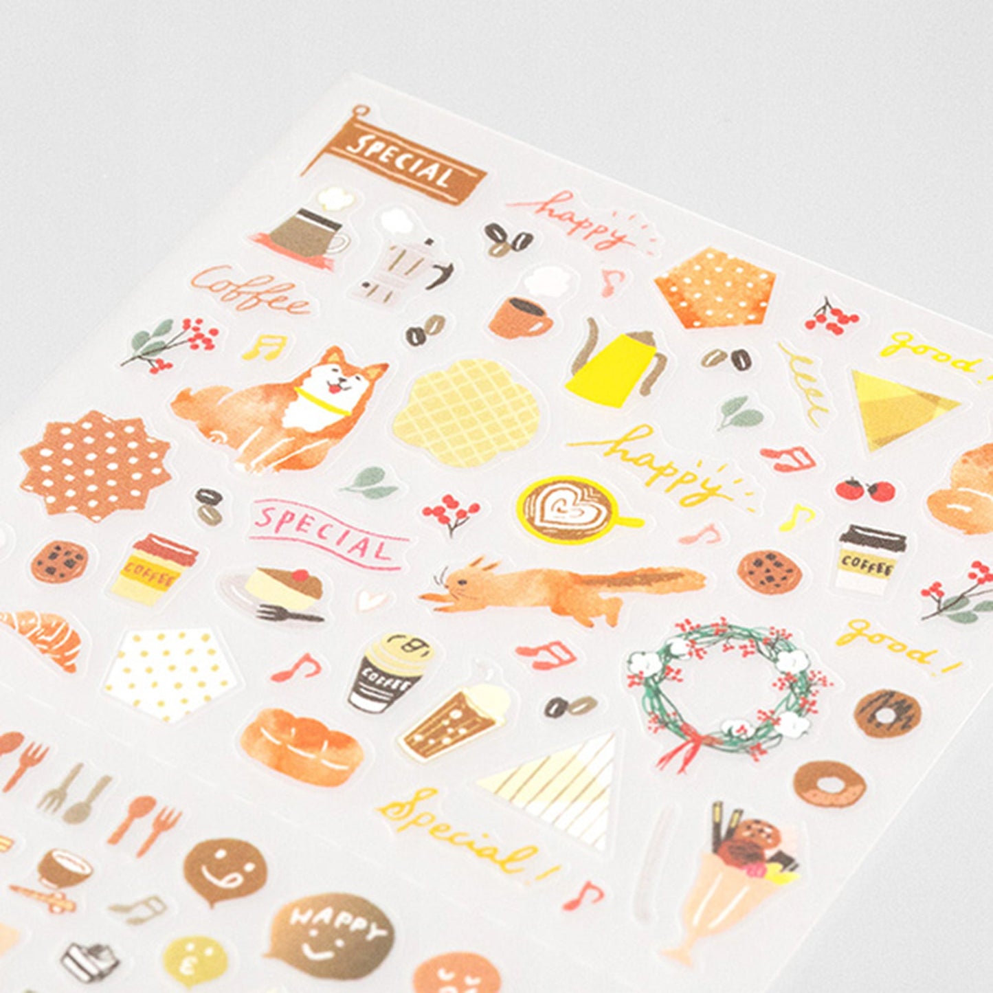 Midori Journal Sticker - Brown Tone - Sticker Sheets