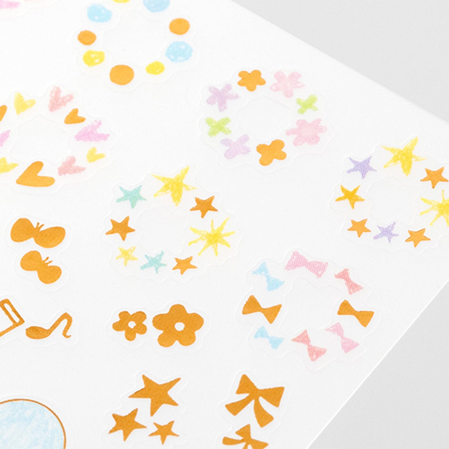 Midori Journal Sticker - Glitter Pastel - Sticker Sheets