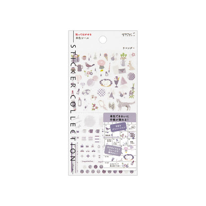 Midori Journal Sticker - Lavender Tone - Sticker Sheets