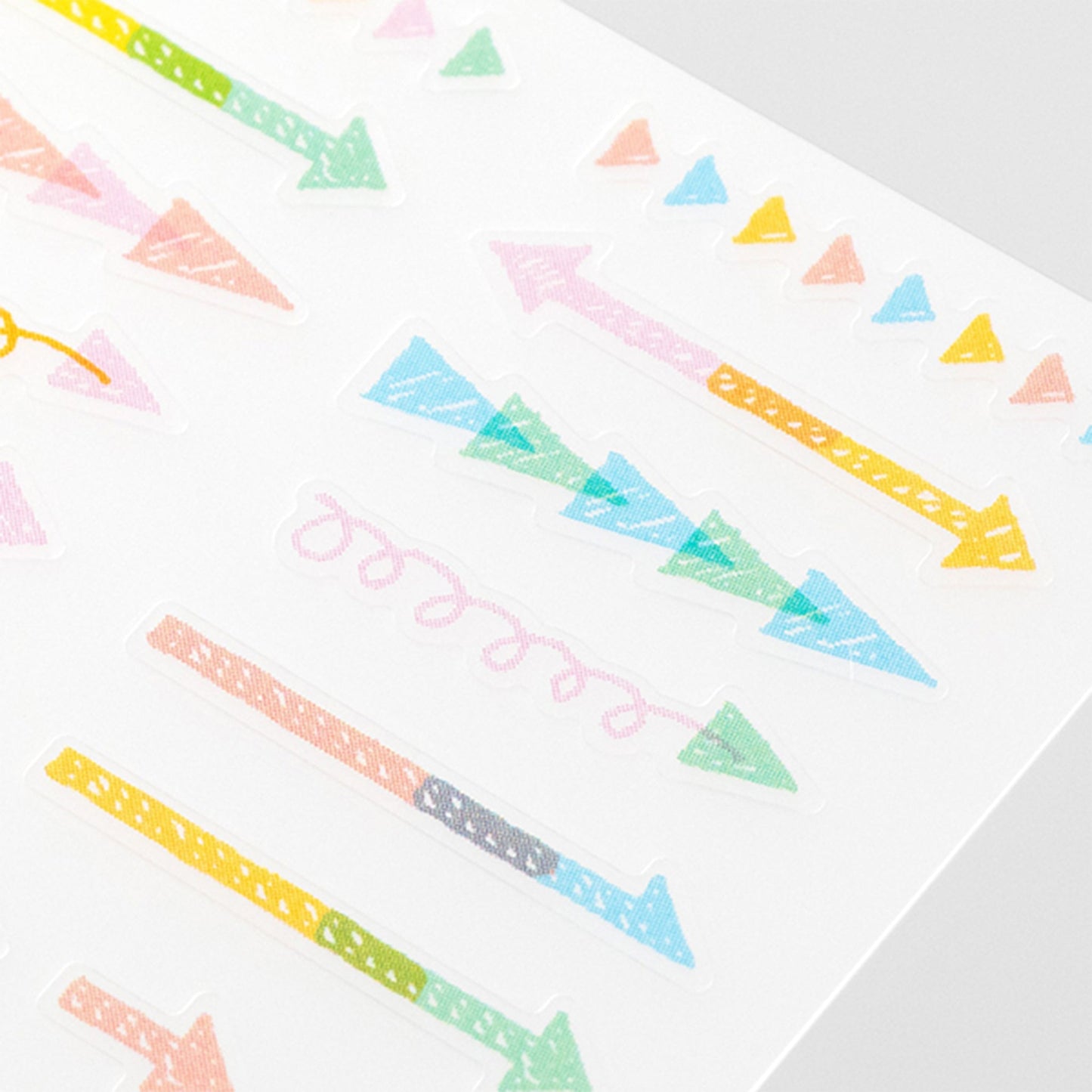 Midori Journal Sticker - Pastel Arrow - Sticker Sheets