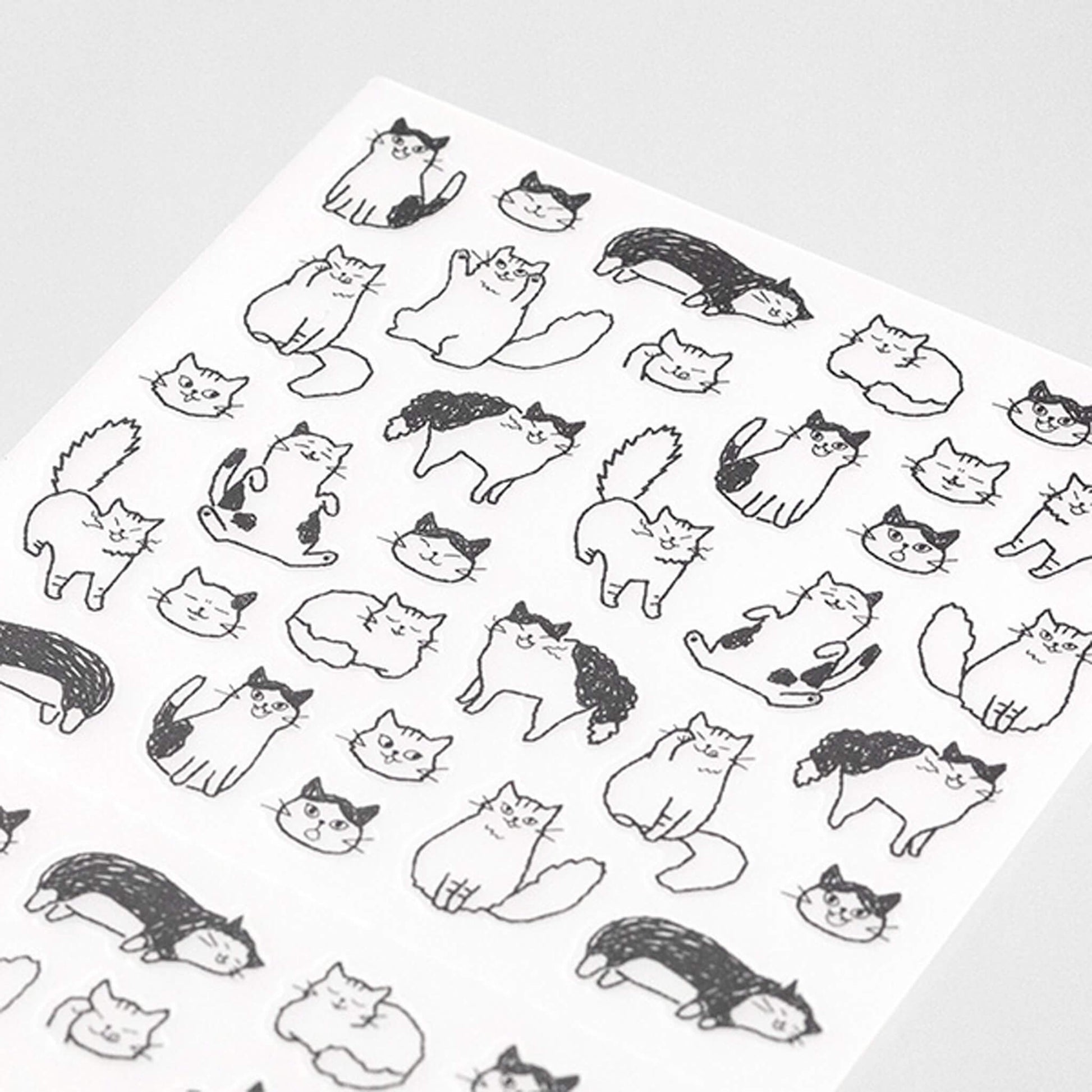 Midori Journal Sticker - Talking Cat - Sticker Sheets
