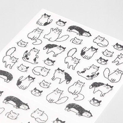 Midori Journal Sticker - Talking Cat - Sticker Sheets